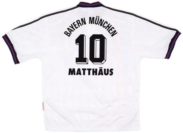 adidas 1996-98 Bayern Munich Away Shirt Matthaus #10 (L)