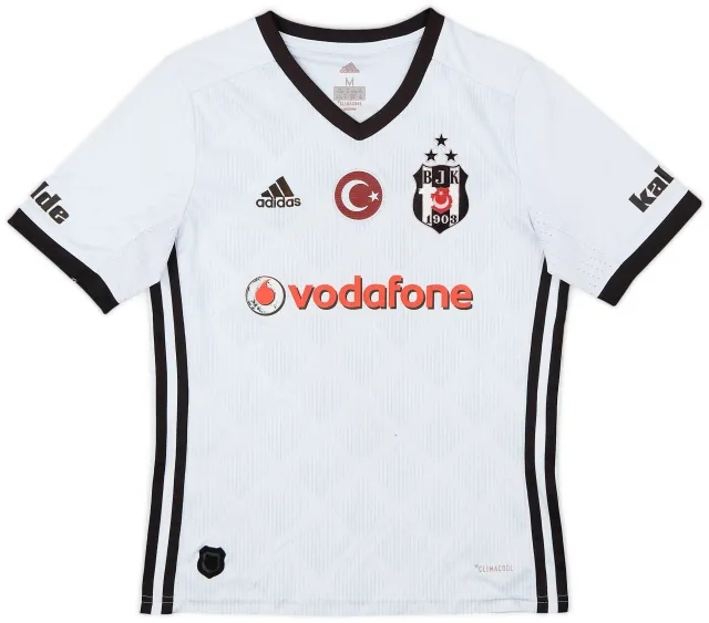 adidas 2017-18 Besiktas Home Shirt - 5/10 - (M.Boys)