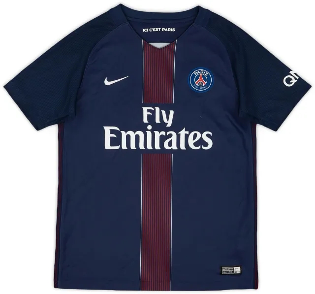 Nike 2016-17 Paris Saint-Germain Home Shirt - 9/10 - (L.Boys)
