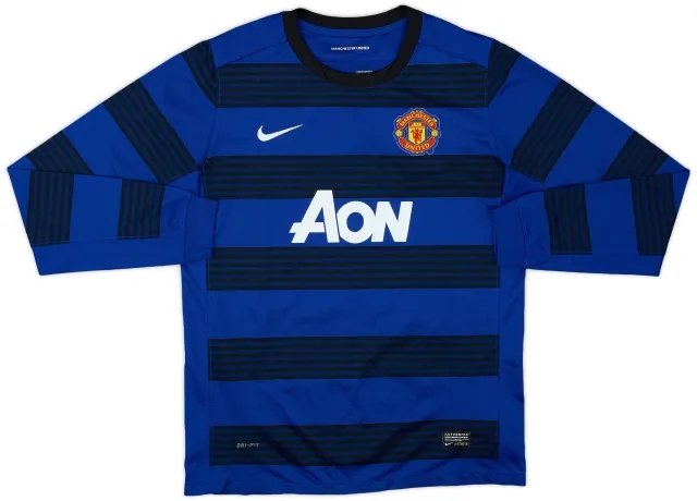 Nike 2011-13 Manchester United Away L/S Shirt - 9/10 - (XL.Boys)