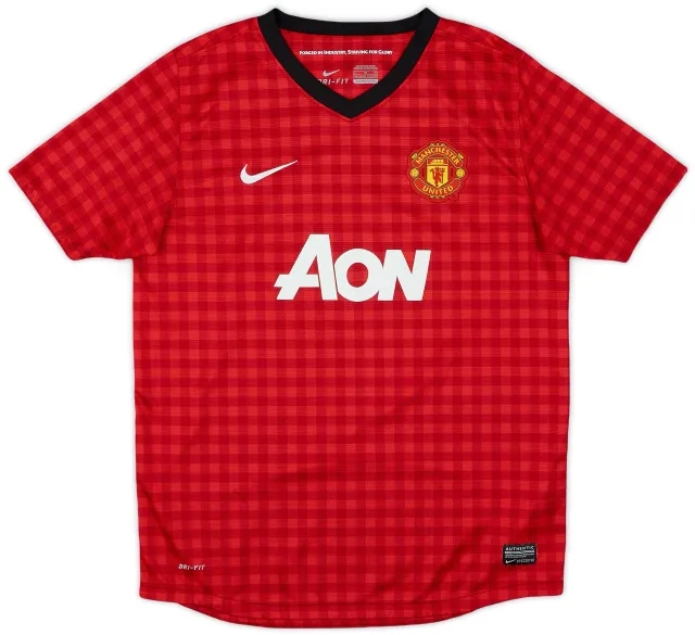 Nike 2012-13 Manchester United Home Shirt - 8/10 - (XL.Boys)
