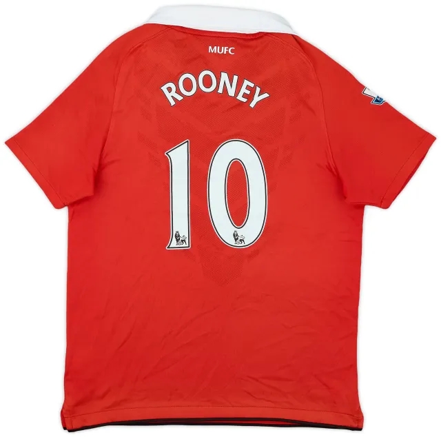 Nike 2010-11 Manchester United Home Shirt Rooney #10 - 6/10 - (M.Boys)