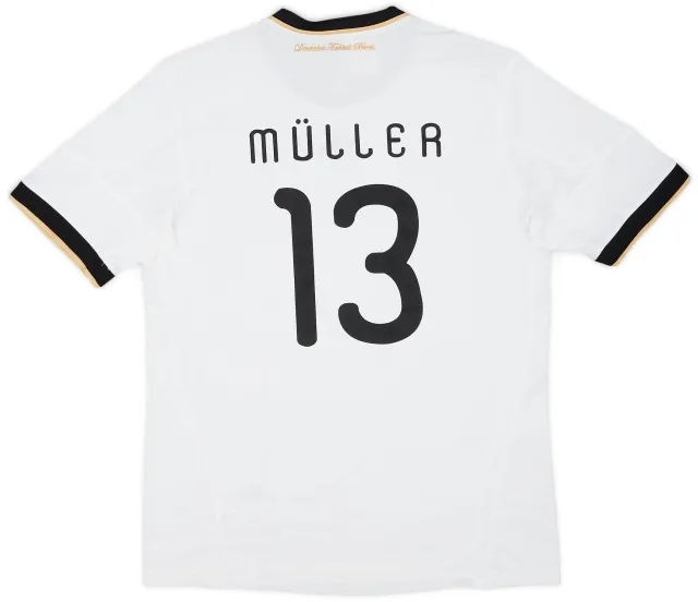 adidas 2010-11 Germany Home Shirt Muller #13 - 6/10 - (XL.Boys)