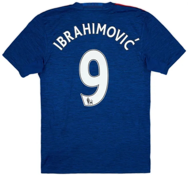 adidas 2016-17 Manchester United Away Shirt Ibrahimovic #9 - 8/10 - (XS)