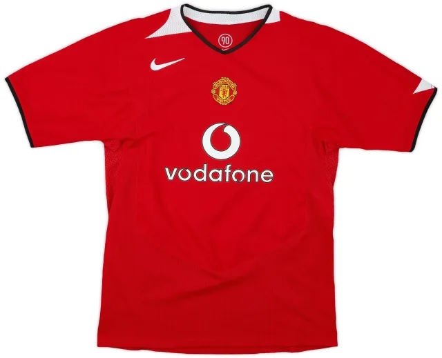 Nike 2004-06 Manchester United Home Shirt - 9/10 - (XL.Boys)