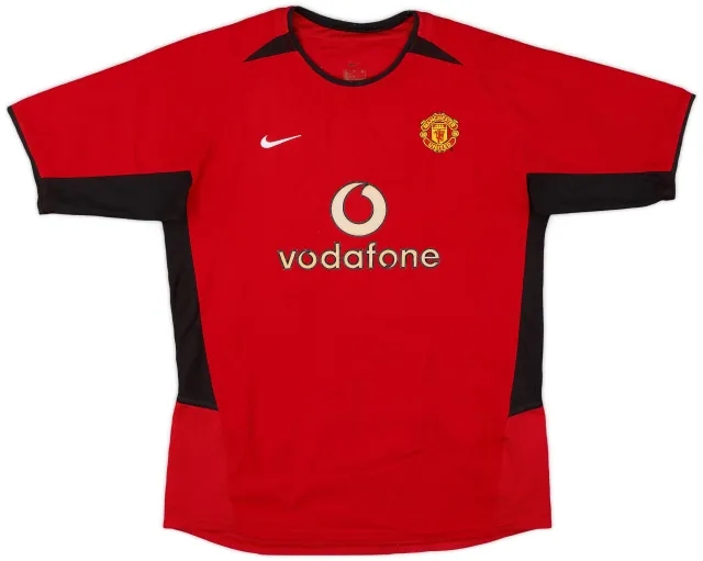 Nike 2002-04 Manchester United Home Shirt - 7/10 - (XL.Boys)