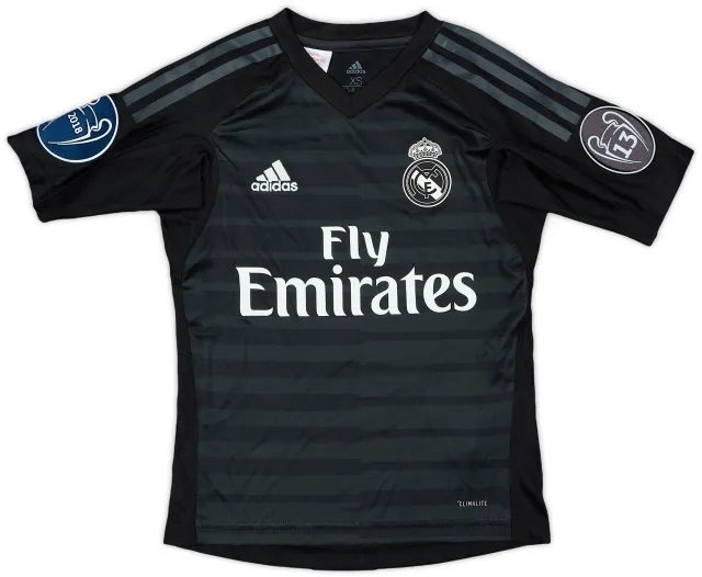 adidas 2018-19 Real Madrid GK S/S Shirt - 9/10 - (S.Boys)