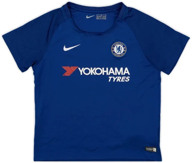 adidas 2017-18 Chelsea Home Shirt - 8/10 - (6-7 Years)