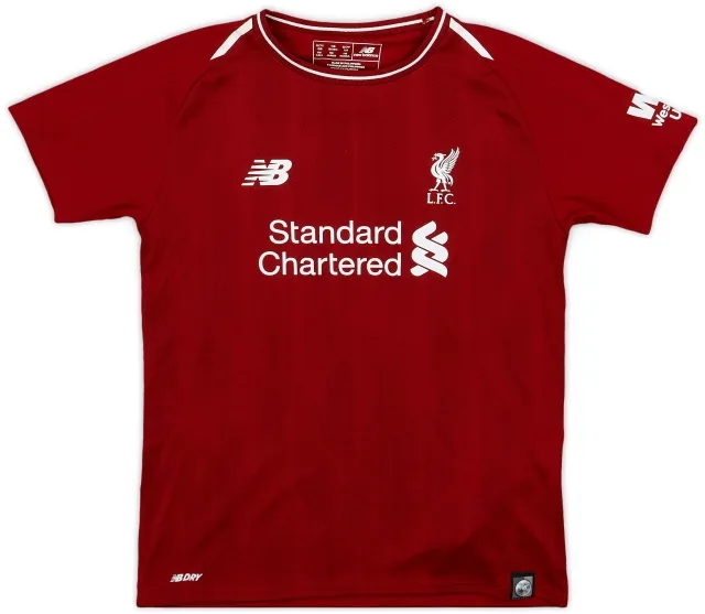 NewBalance 2018-19 Liverpool Home Shirt - 9/10 - (6-7 Years)