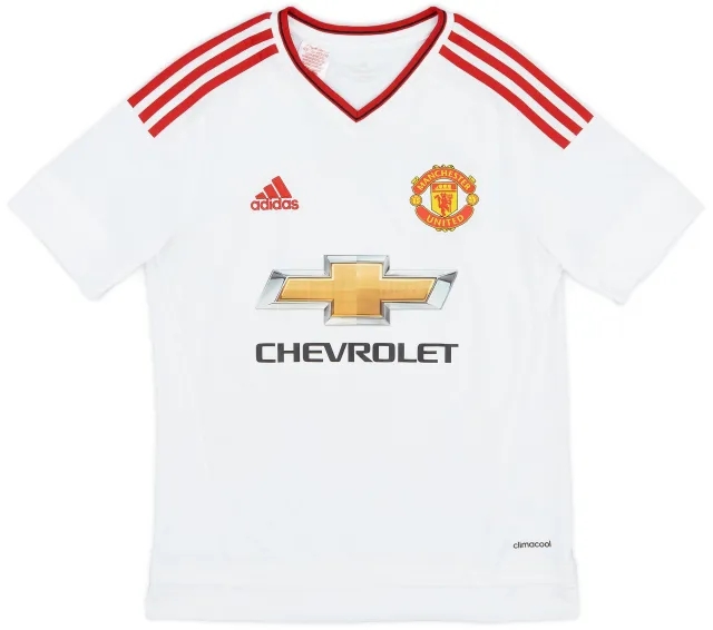 adidas 2015-16 Manchester United Away Shirt - 9/10 - (L.Boys)
