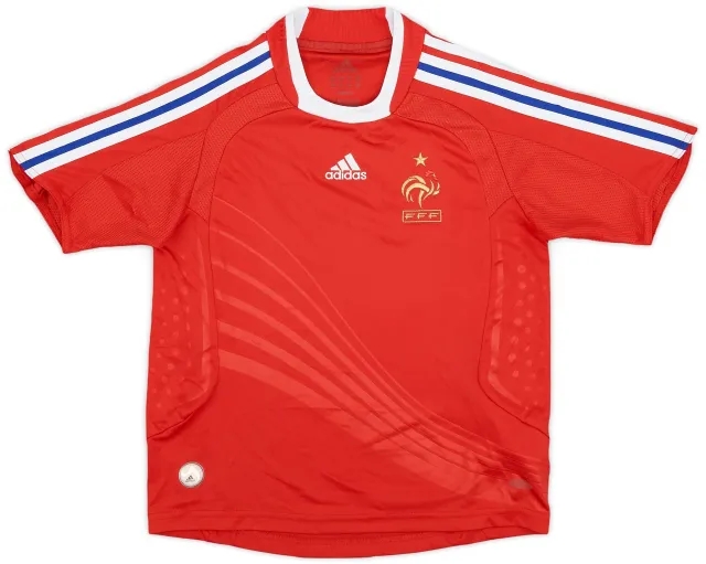 adidas 2007-08 France Away Shirt - 7/10 - (M.Boys)