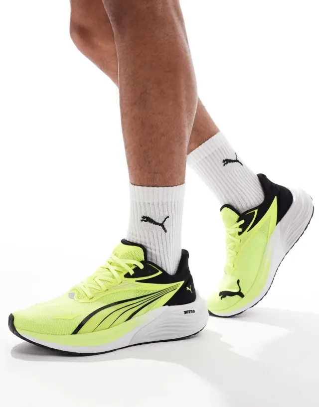 Puma Electrify Nitro 4 Trainers In Yellow