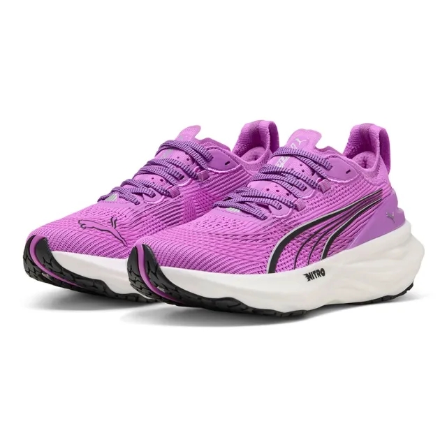 PUMA Women's ForeverRun NITRO 2 Running Shoes - Pure Magenta/Black - UK 8 - Pink