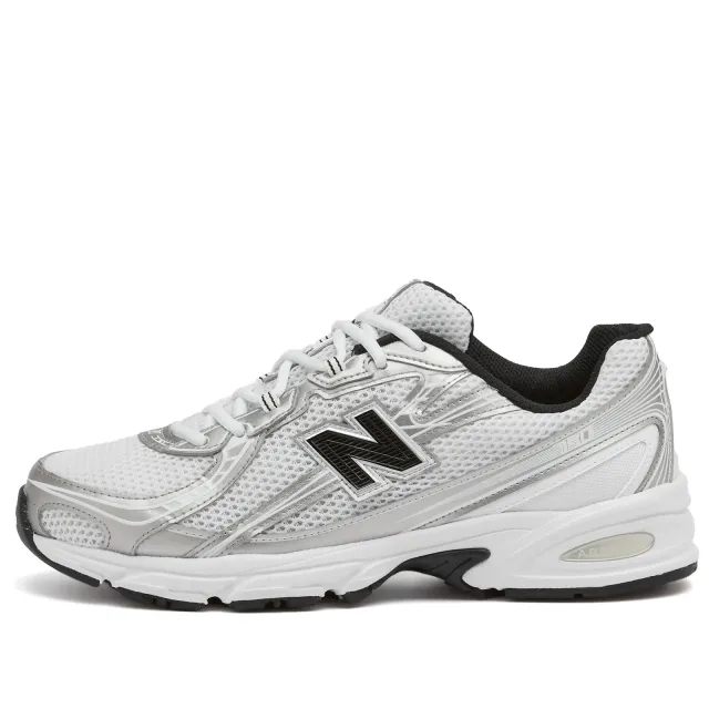 New Balance 740 Trainers In White And Silver