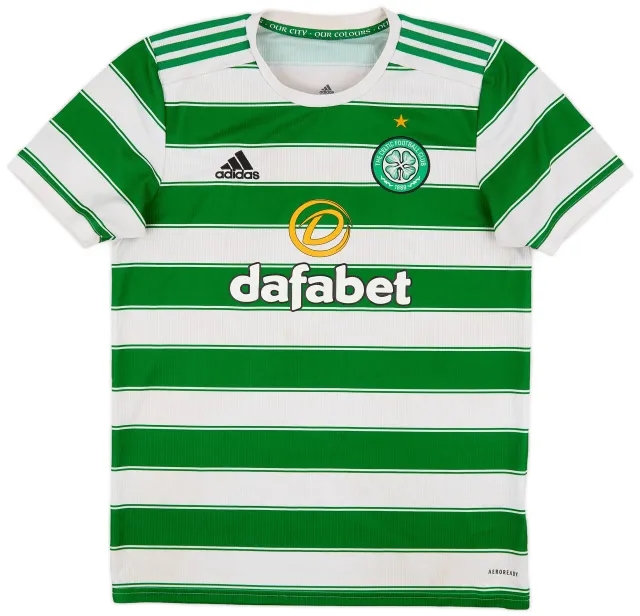 adidas 2021-22 Celtic Home Shirt - 5/10 - (M)