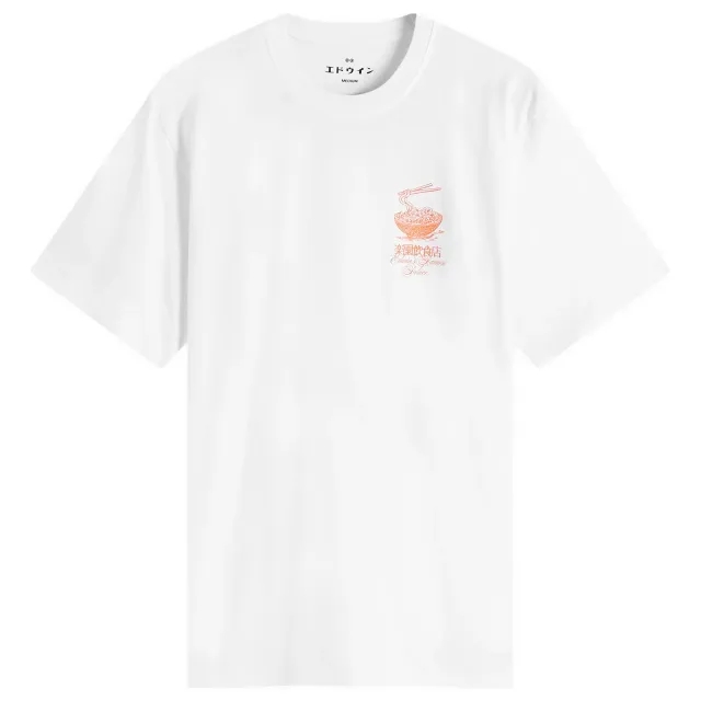 Edwin Men's Ramen Palace T-Shirt White