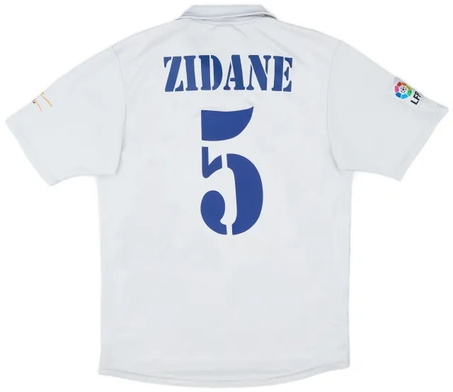 adidas 2001 Real Madrid Home Shirt Zidane #5 - 5/10 - (S)