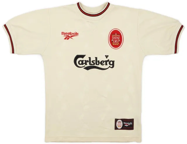 Reebok 1996-97 Liverpool Away Shirt - 8/10 - (M.Boys)