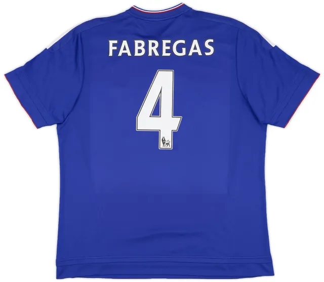 adidas 2015-16 Chelsea Home Shirt Fabregas #4 - 6/10 - (XL)