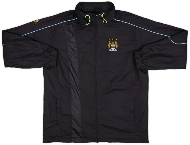 2007-08 Manchester City Le Coq Sportif Hooded Rain Jacket - 7/10 - (XL)