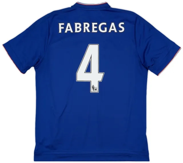 adidas 2015-16 Chelsea Home Shirt Fabregas #4 - 7/10 - (L)