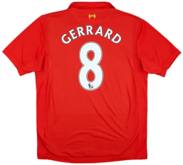 2012-13 Liverpool Home Shirt Gerrard #8 - 5/10 - (L)