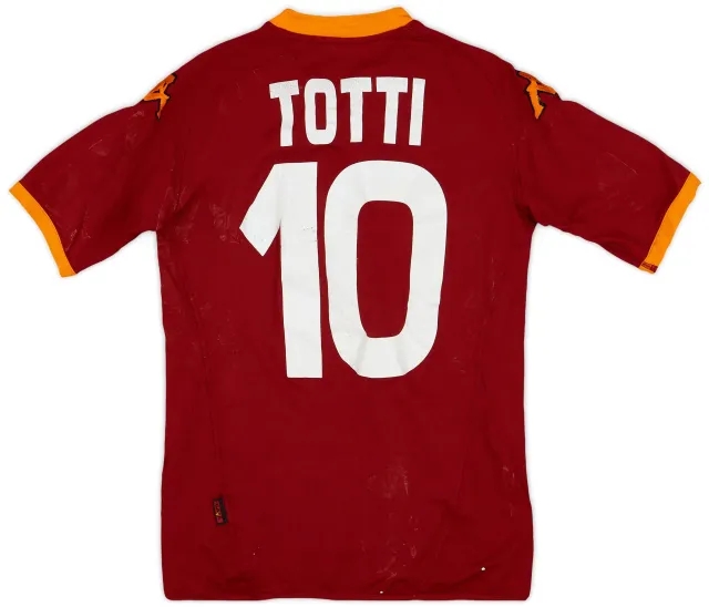Kappa 2007-08 Roma Home Shirt Totti #10 - 4/10 - (S)