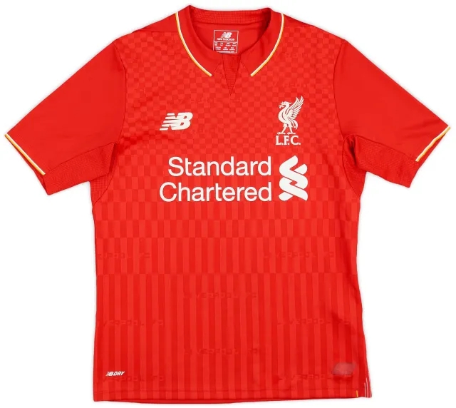 NewBalance 2015-16 Liverpool Home Shirt - 9/10 - (M.Boys)