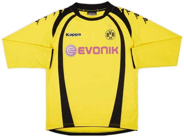 Kappa 2009-10 Borussia Dortmund Home L/S Shirt - 8/10 - (XL.Boys)