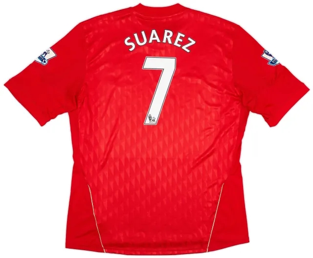 adidas 2010-12 Liverpool Home Shirt Suarez #7 - 6/10 - (XL)