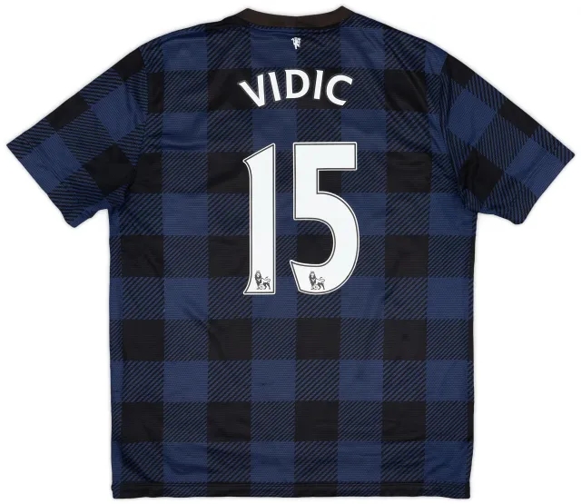 Nike 2013-14 Manchester United Away Shirt Vidic #15 - 8/10 - (L)