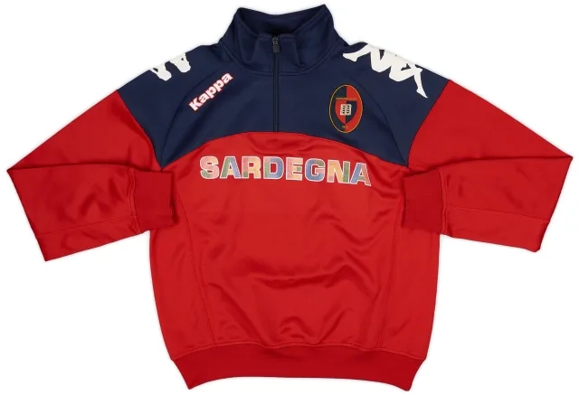 2012-13 Cagliari Kappa 1/4 Zip Drill Top - 6/10 - (S)