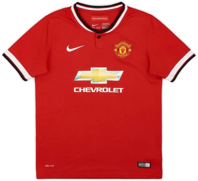 Nike 2014-15 Manchester United Home Shirt - 8/10 - (M.Boys)