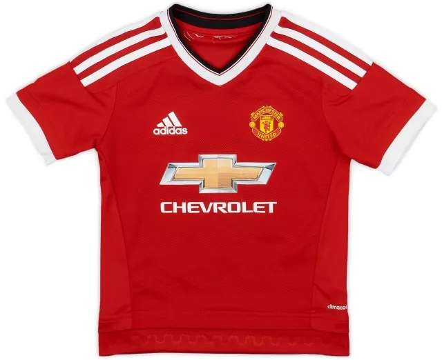 adidas 2015-16 Manchester United Home Shirt - 8/10 - (4-5 Years)