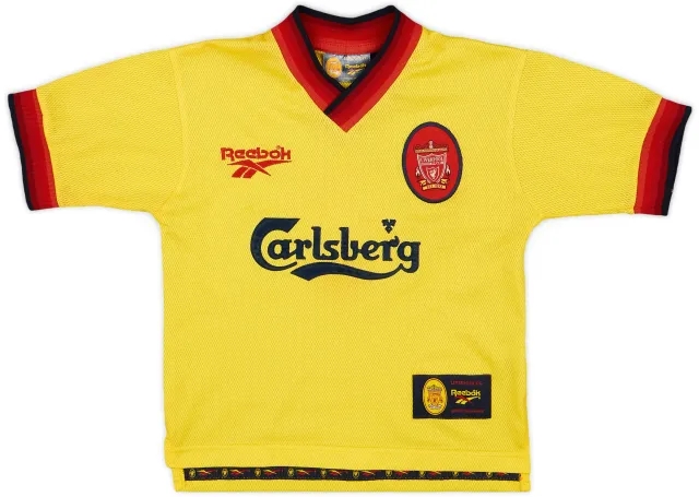 Reebok 1997-99 Liverpool Away Shirt - 9/10 - (S.Boys)