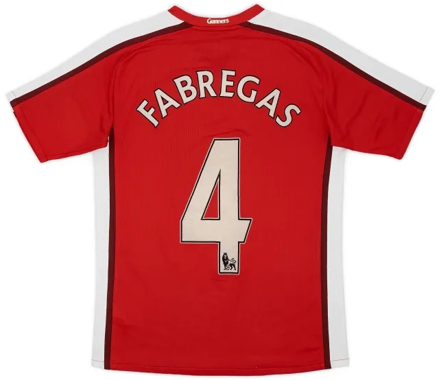 Nike 2008-10 Arsenal Home Shirt Fabregas #4 - 6/10 - (XL.Boys)