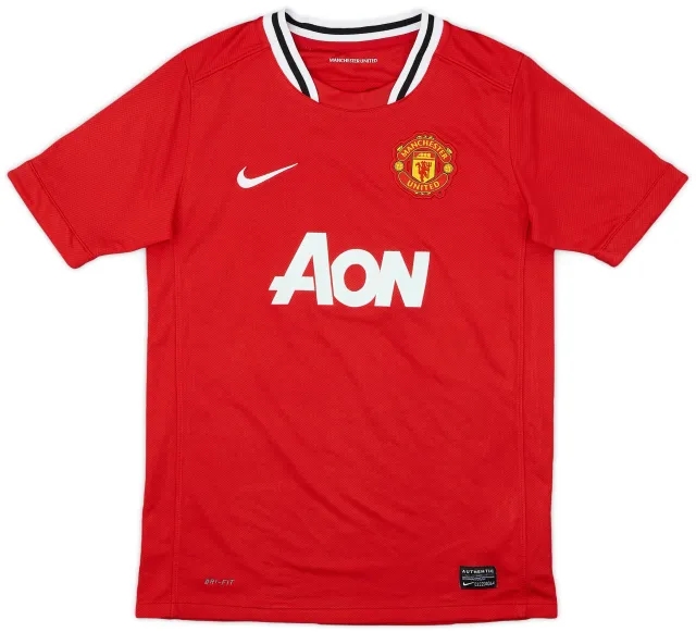 Nike 2011-12 Manchester United Home Shirt - 9/10 - (L.Boys)
