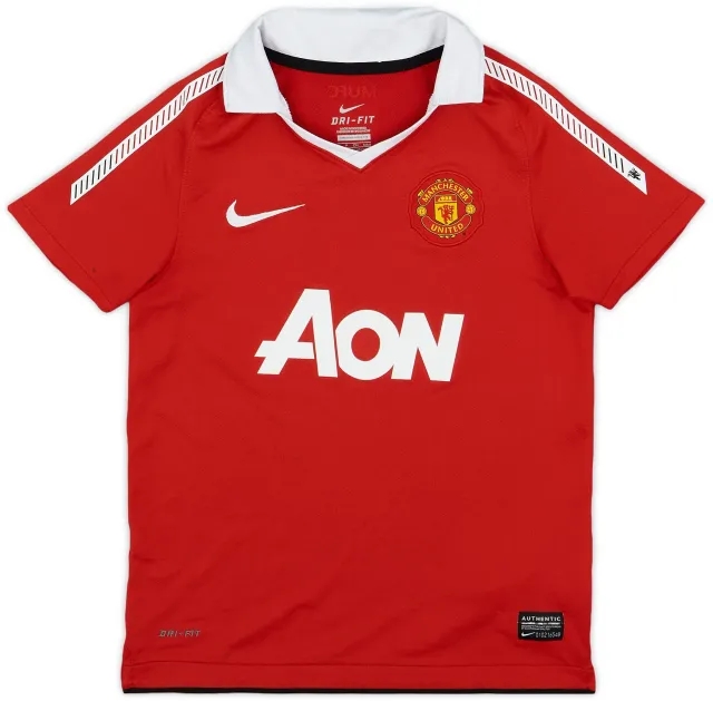 Nike 2010-11 Manchester United Home Shirt - 8/10 - (S.Boys)