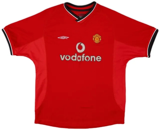 Umbro 2000-02 Manchester United Home Shirt - 7/10 - (L.Boys)