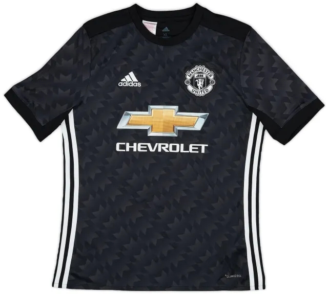 adidas 2017-18 Manchester United Away Shirt - 7/10 - (XL.Boys)