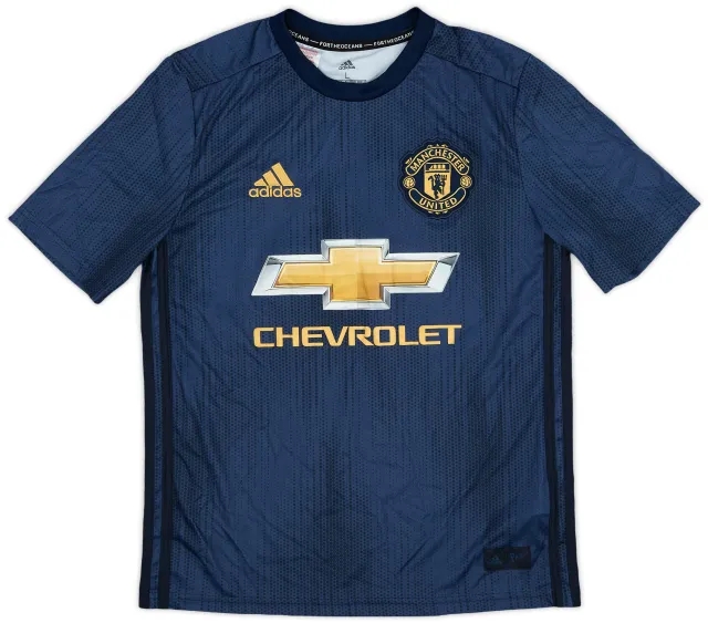 adidas 2018-19 Manchester United Third Shirt - 8/10 - (L.Boys)
