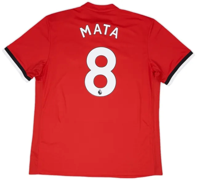 adidas 2017-18 Manchester United Home Shirt Mata #8 (XL)
