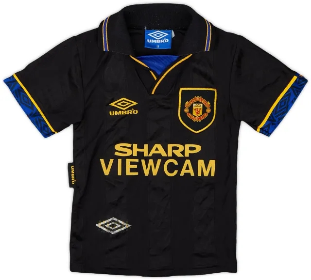 Umbro 1993-95 Manchester United Away Shirt - 8/10 - (S.Boys)