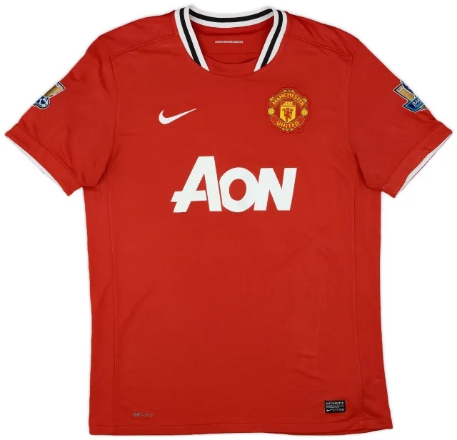 Nike 2011-12 Manchester United Home Shirt Champions #19 #19 - 6/10 - (L)