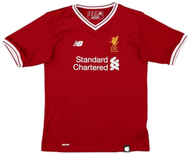 NewBalance 2017-18 Liverpool 125 Years Home Shirt - 9/10 - (S.Boys)