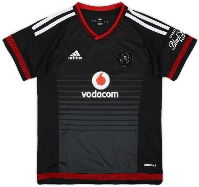 adidas 2015-16 Orlando Pirates Home Shirt - 9/10 - (Women's M)