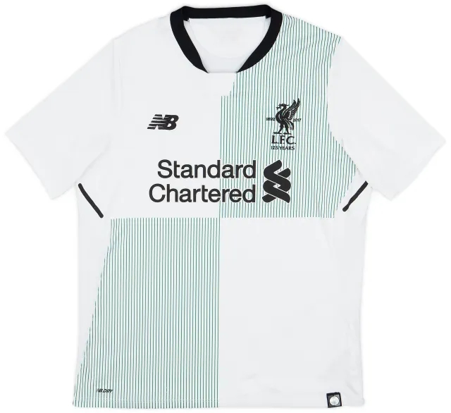 NewBalance 2017-18 Liverpool Away Shirt - 8/10 - (XL.Boys)
