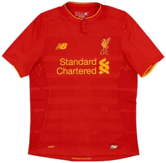 NewBalance 2016-17 Liverpool Home Shirt - 6/10 - (XL.Boys)