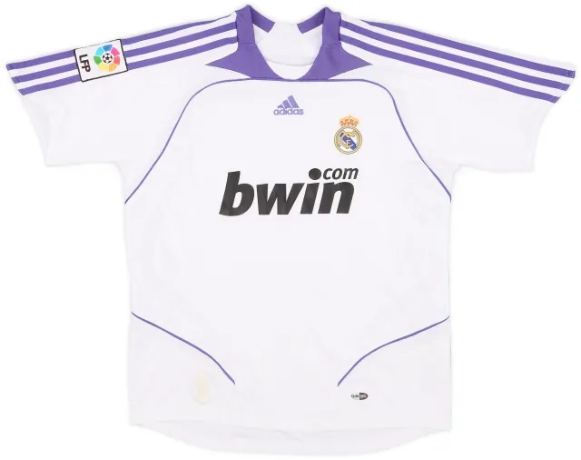 adidas 2007-08 Real Madrid Home Shirt - 8/10 - (M.Boys)