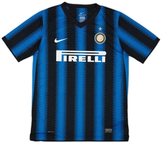 Nike 2010-11 Inter Milan Home Shirt - 9/10 - (XL.Boys)